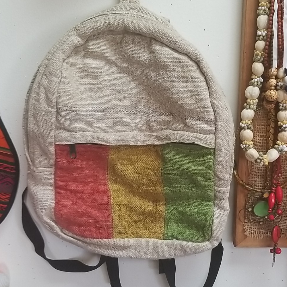 Burlap Backpack - image 1